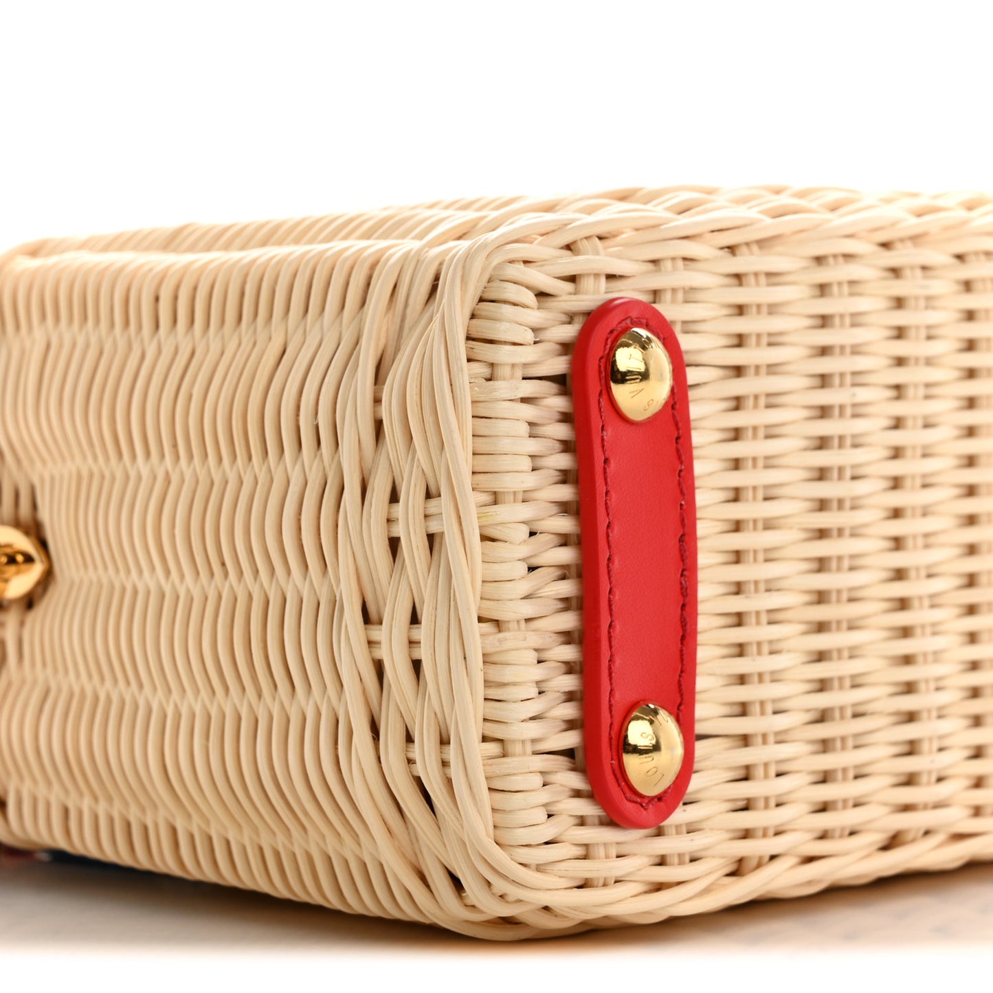 LV X TM Rattan Denim Calfskin Cerises Capucines Mini