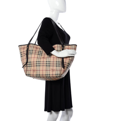 Burberry Haymarket Check Large Canterbury Tote Chocolate 2 of 21