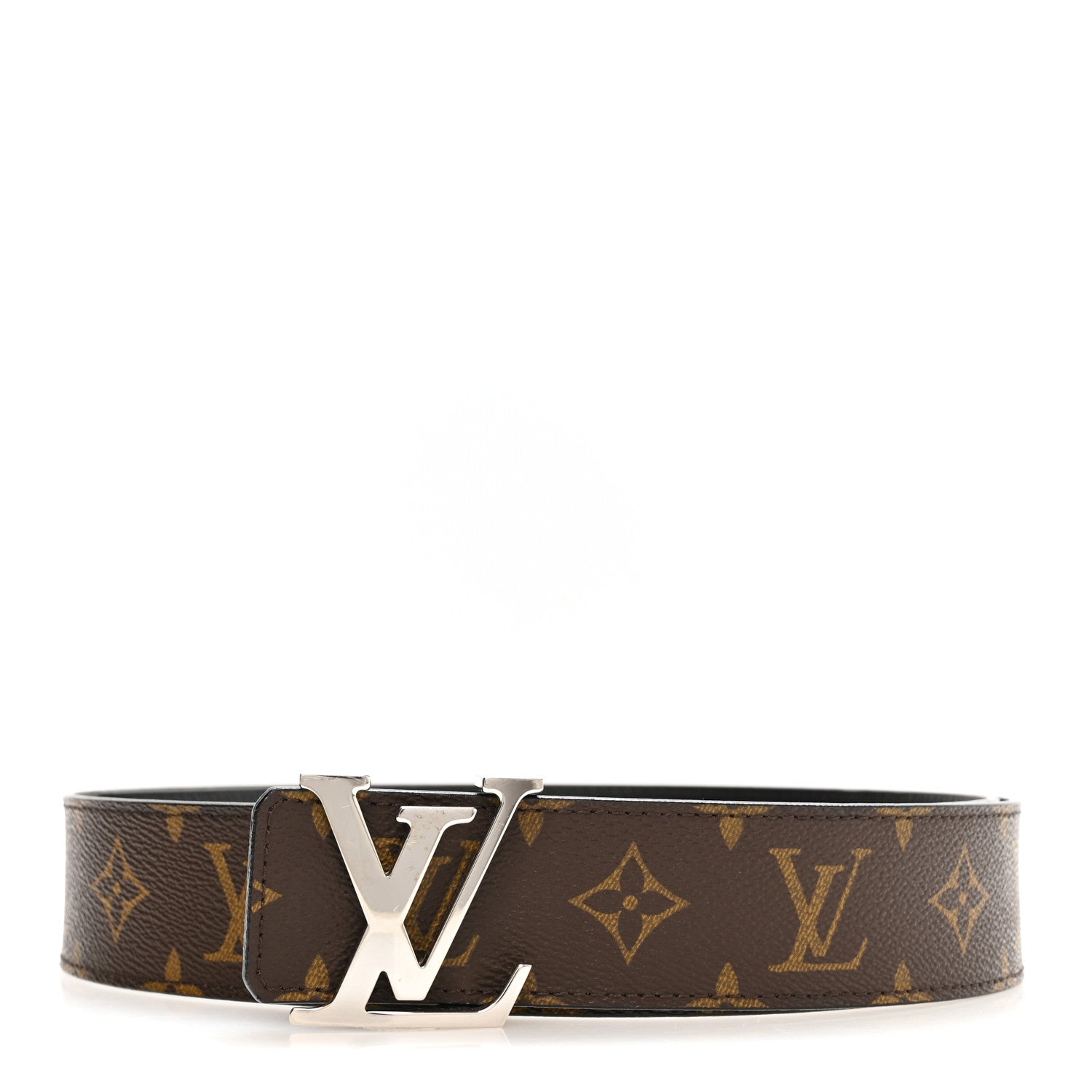 Louis Vuitton Calfskin Monogram 40mm LV Initiales Reversible Belt 105 42 Black 1 of 8
