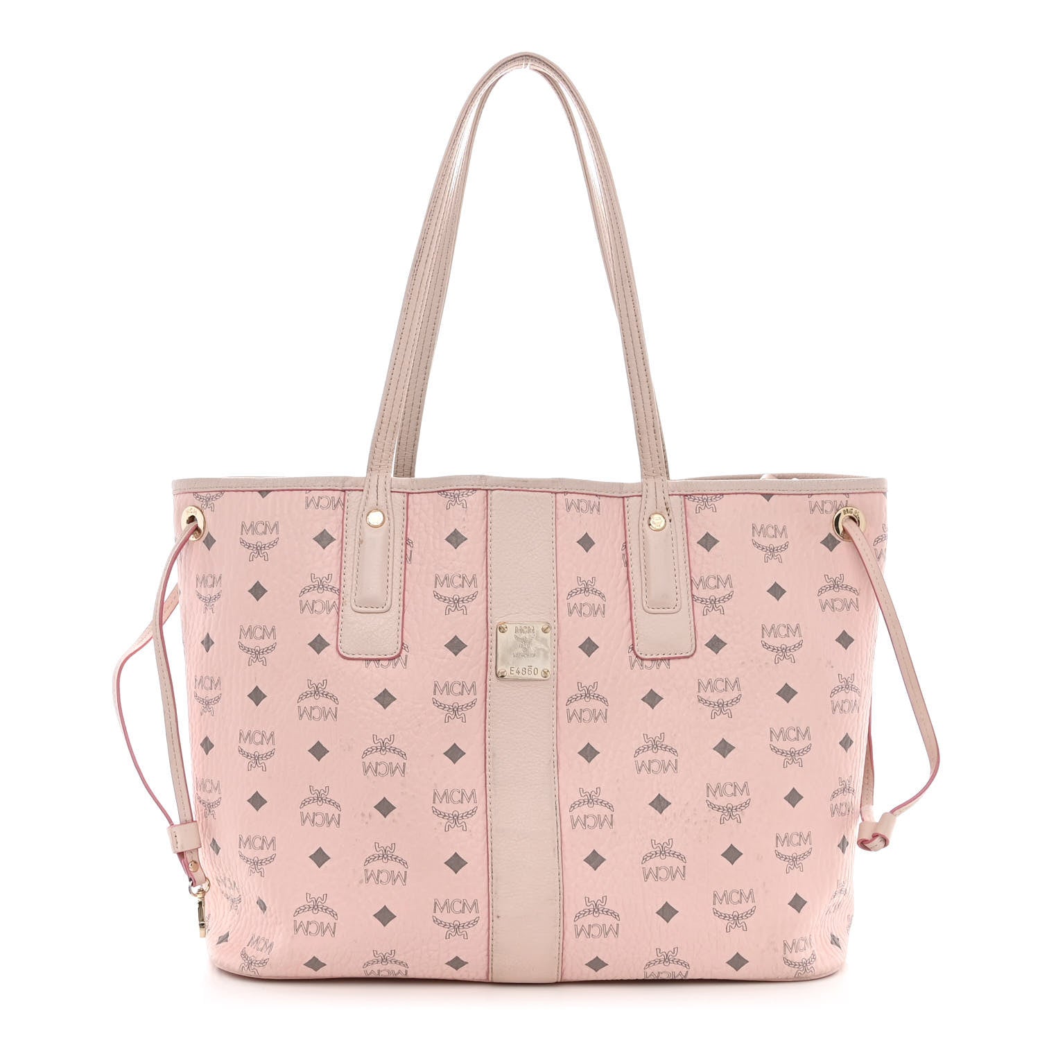 MCM Visetos Medium Liz Reversible Shopper Tote Soft Pink 1 of 22