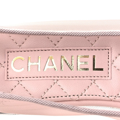 Chanel Mesh Grosgrain CC Ballerina Flats 36 Pink Black 9 of 11