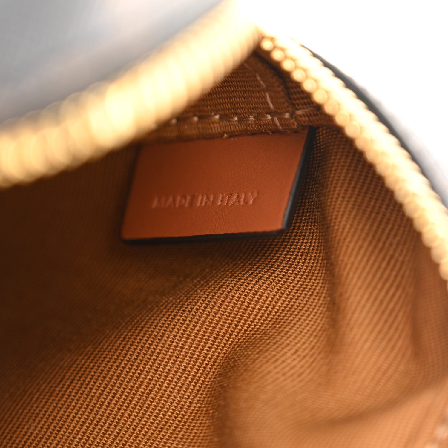 Celine Triomphe Canvas Calfskin Heart Bag Tan 7 of 11