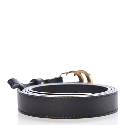 Gucci Calfskin Double G 20mm Belt 85 34 Black 3 of 6