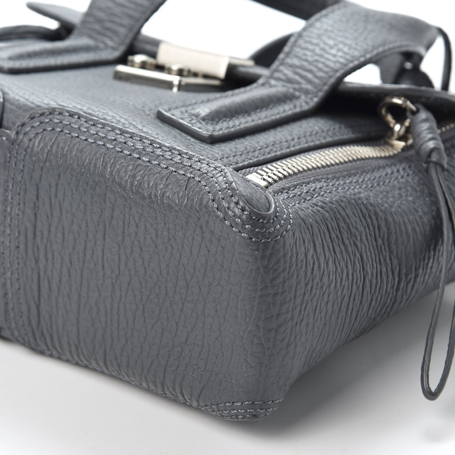 3.1 Textured Calfskin Mini Pashli Satchel Storm