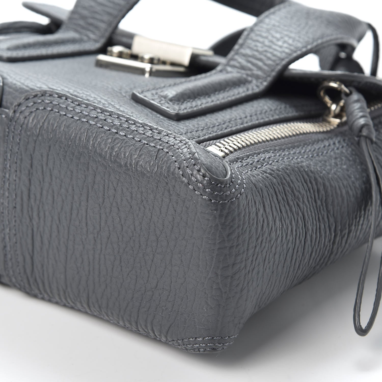 3.1 Phillip Lim 3.1 Textured Calfskin Mini Pashli Satchel Storm 6 of 10
