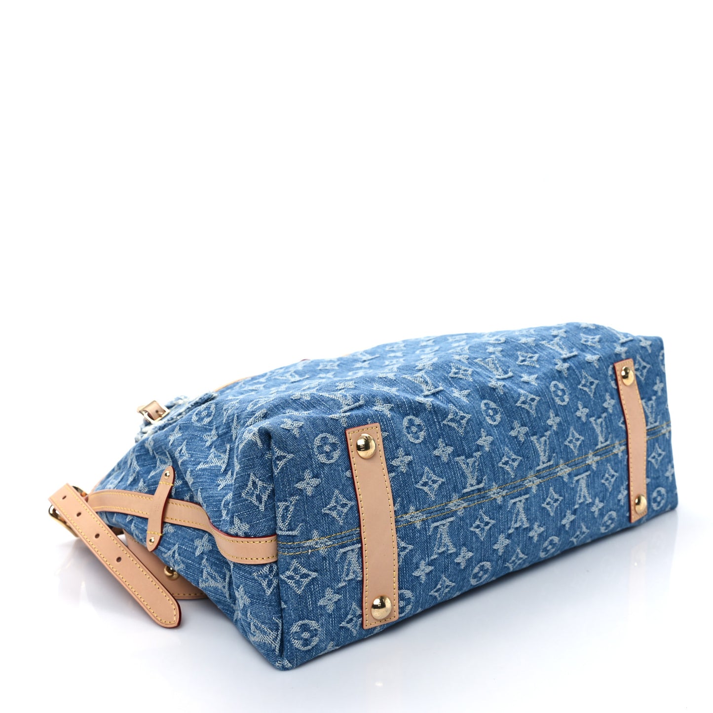 Monogram Denim CarryAll MM Blue