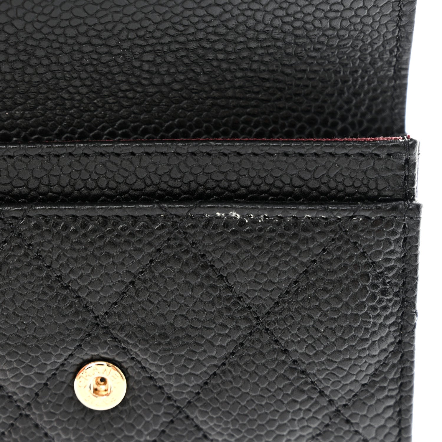 Chanel Caviar Quilted Flap Card Holder Wallet Black 9 of 10