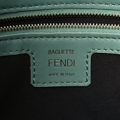 Fendi Nappa FF 1974 Embossed Baguette Menta 6 of 9