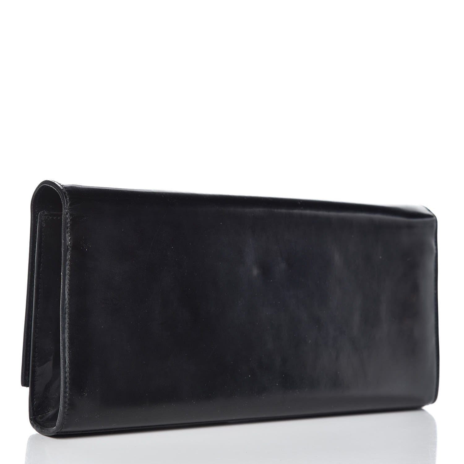 Saint Laurent Patent Cassandre Tassel Clutch Black 3 of 14