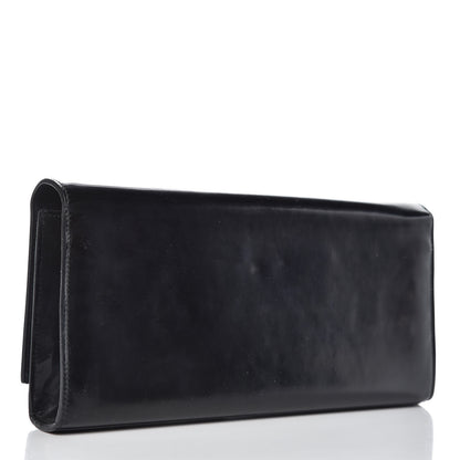 Saint Laurent Patent Cassandre Tassel Clutch Black 3 of 14