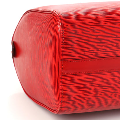 Louis Vuitton Epi Speedy 25 Castillan Red 8 of 11