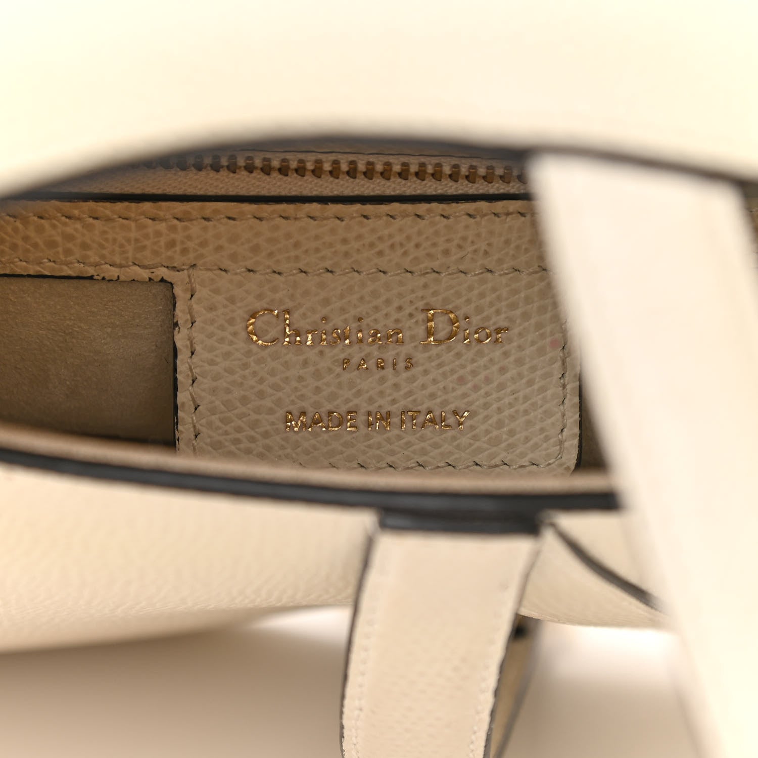 Christian Dior Grained Calfskin Saddle Bag White 6 of 21