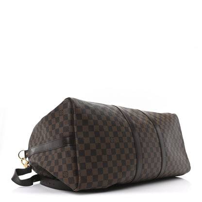 Louis Vuitton Damier Ebene Keepall Bandouliere 55 3 of 9