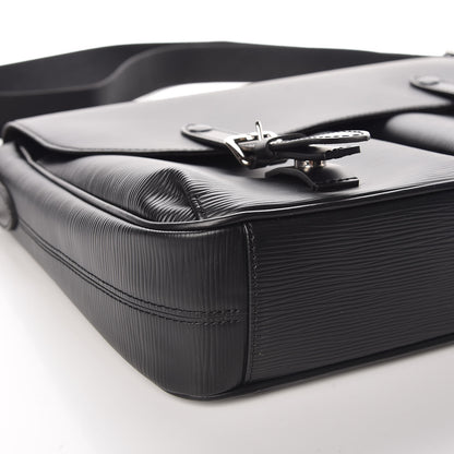 Louis Vuitton Epi Christopher Messenger Black 8 of 9