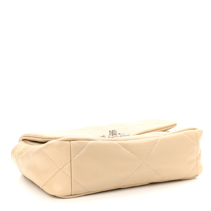 Chanel Lambskin Quilted Medium Chanel 19 Flap Beige 4 of 11