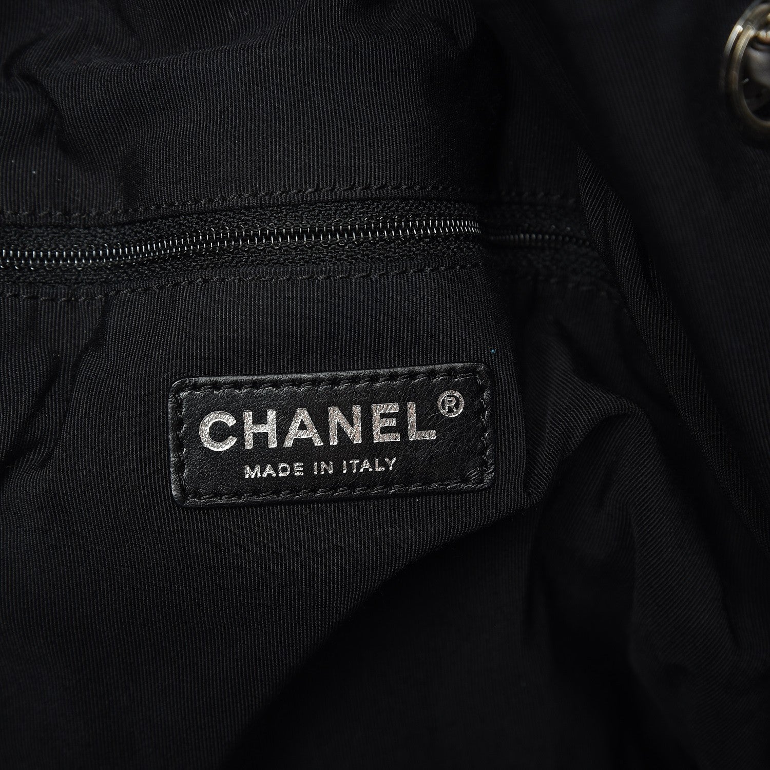Chanel Iridescent Calfskin Large Stretch Spirit Cabas Grey 6 of 11