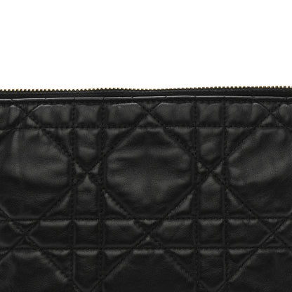 Christian Dior Lambskin Macrocannage DiorStar Hobo Bag Black 8 of 11