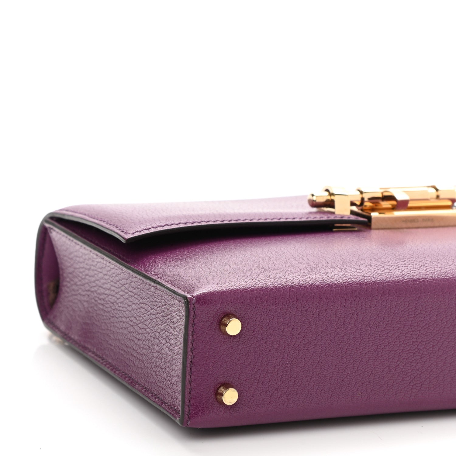 Hermes Chevre Chamkila Mini Verrou Chaine Bag Anemone 9 of 10