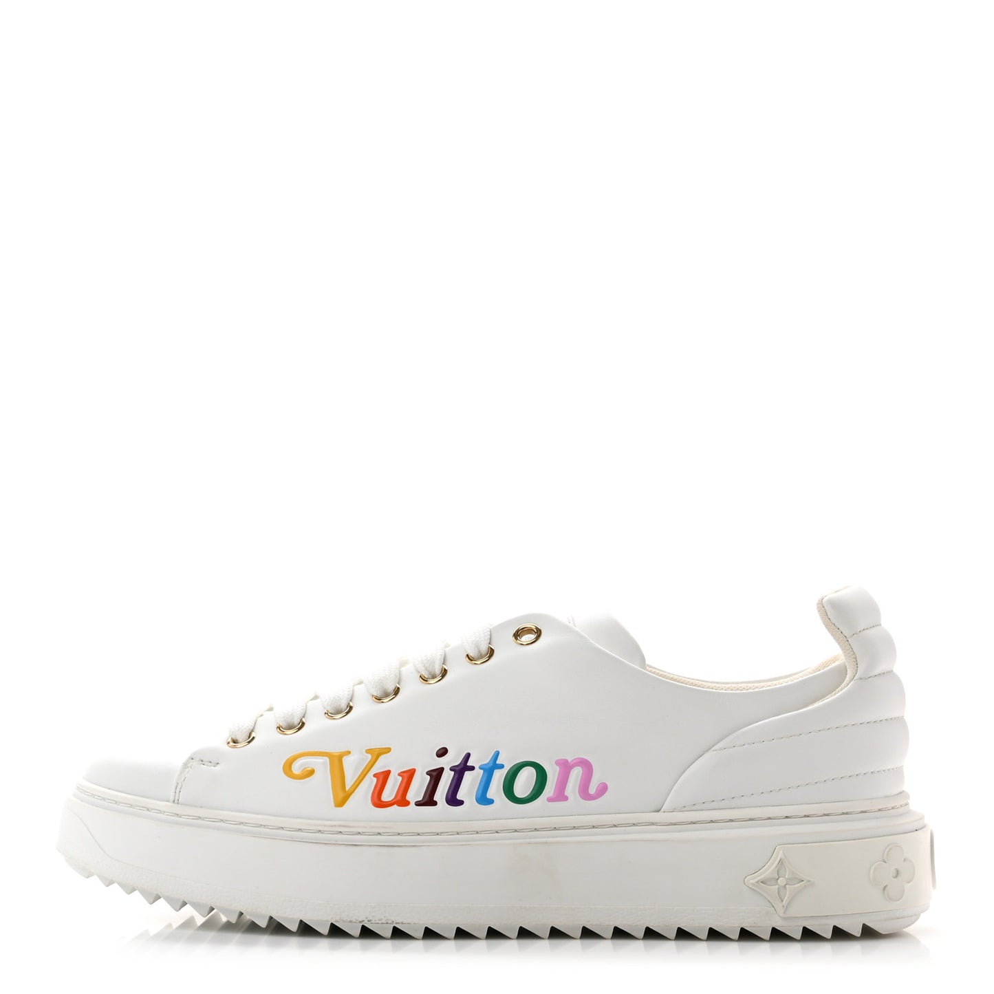 Calfskin Time Out New Wave Sneakers 40 White