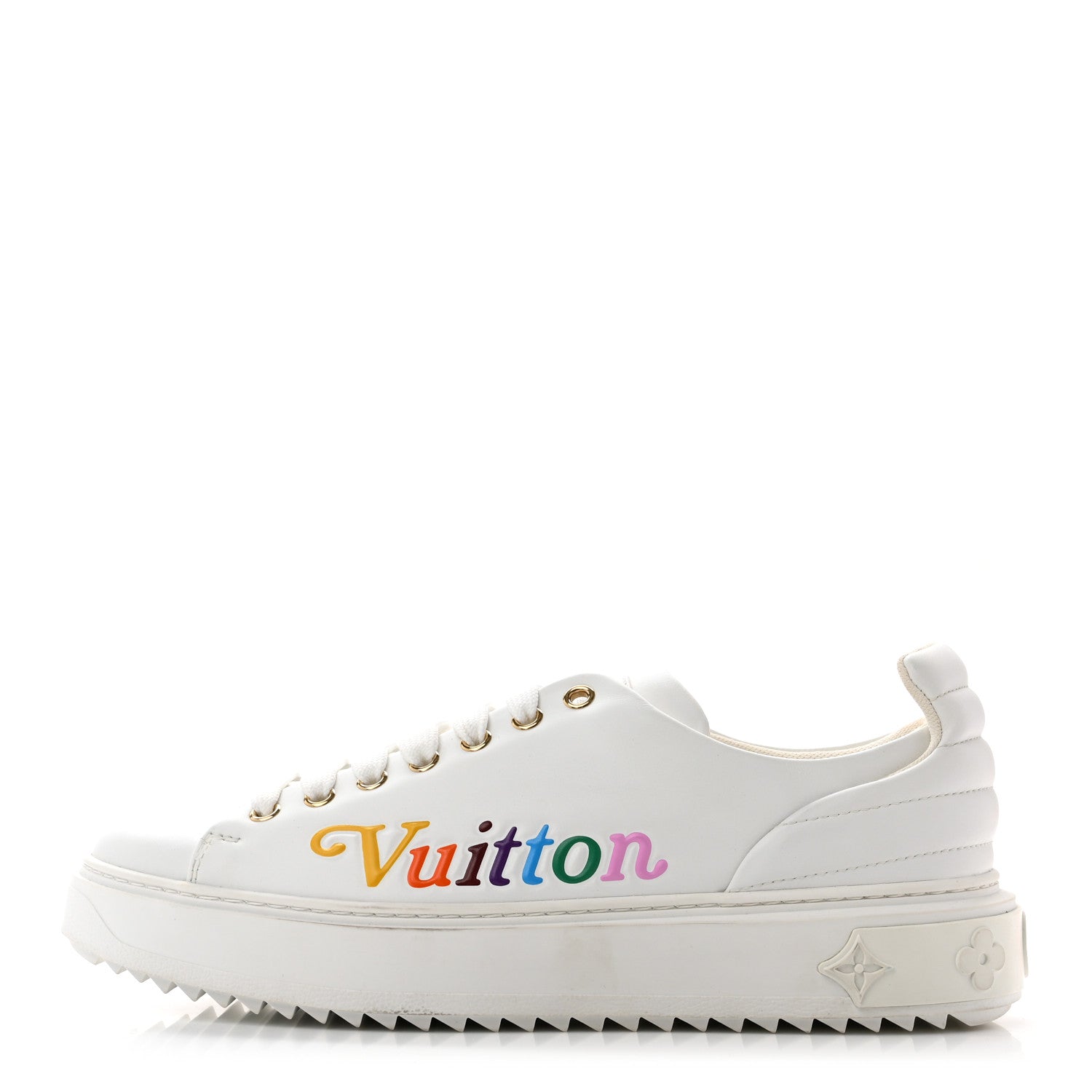 Louis Vuitton Calfskin Time Out New Wave Sneakers 40 White 1 of 11