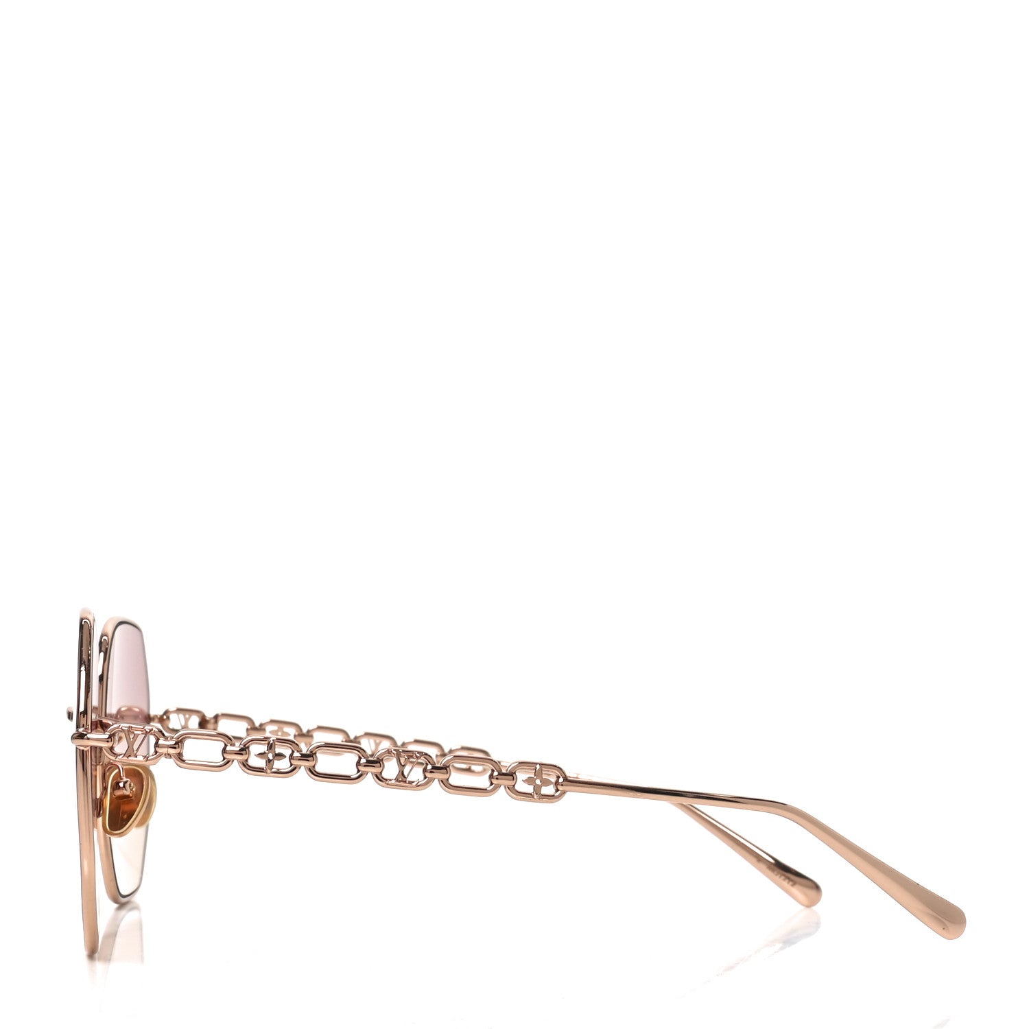 Louis Vuitton Metal My LV Chain Round Sunglasses Z1651W Rose Gold 3 of 9