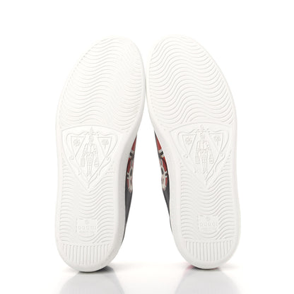 Gucci Calfskin Kingsnake Mens Ace Sneakers 7 Black Multicolor 6 of 11