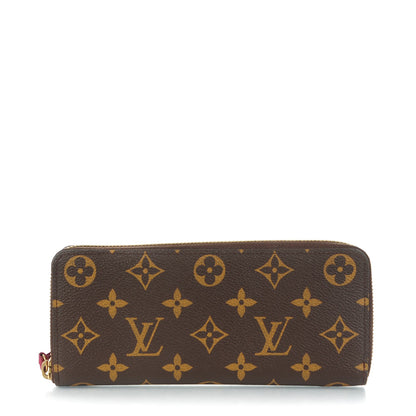 Louis Vuitton Monogram Clemence Wallet Fuchsia 1 of 7