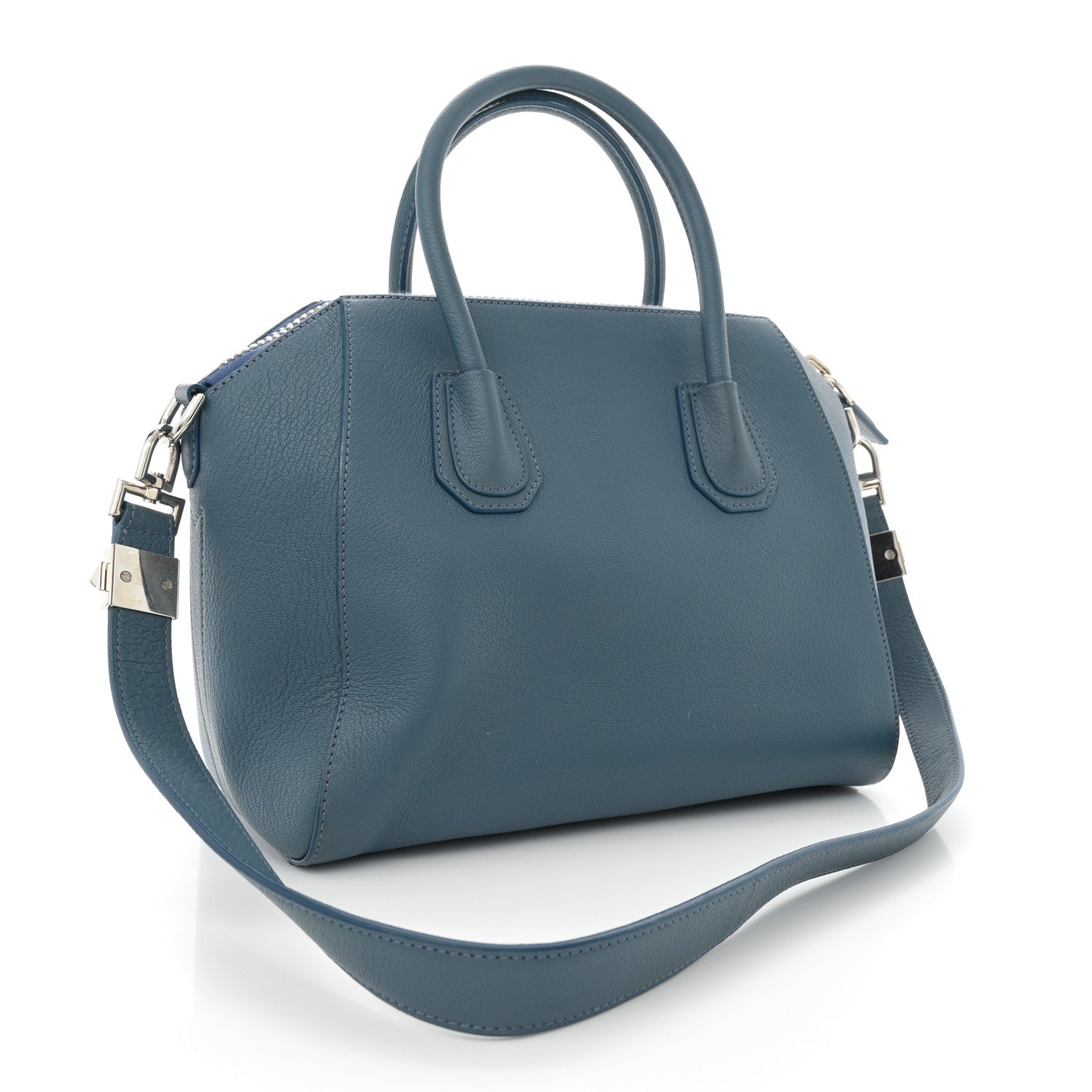 Givenchy Sugar Goatskin Small Antigona Oil Blue 3 of 14