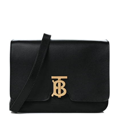 Burberry Calfskin Medium TB Bag Black 1 of 11