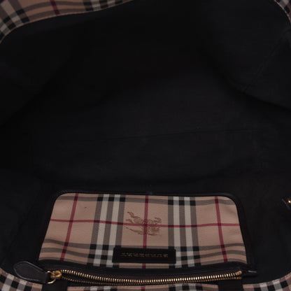 Burberry Haymarket Check Large Canterbury Tote Chocolate 5 of 21