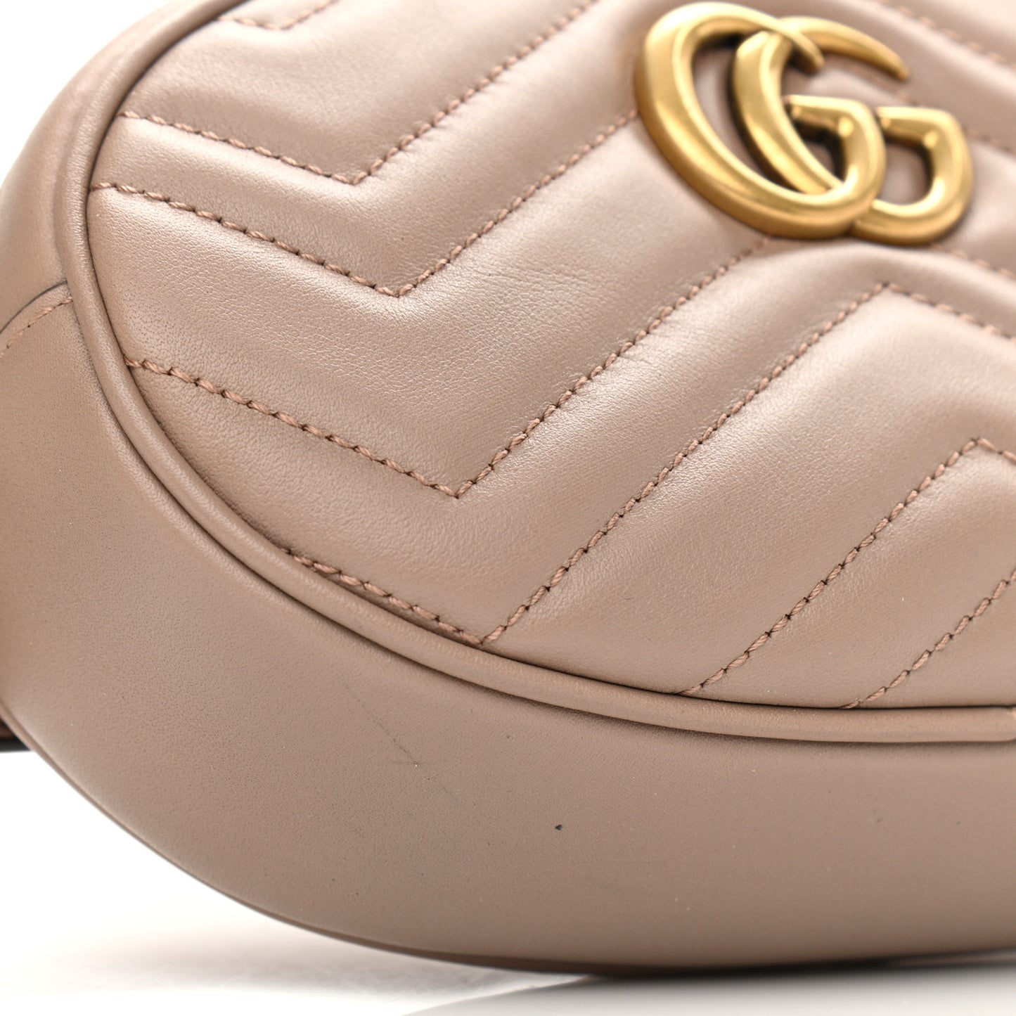 Calfskin Matelasse GG Marmont Belt Bag 85 34 Porcelain Rose