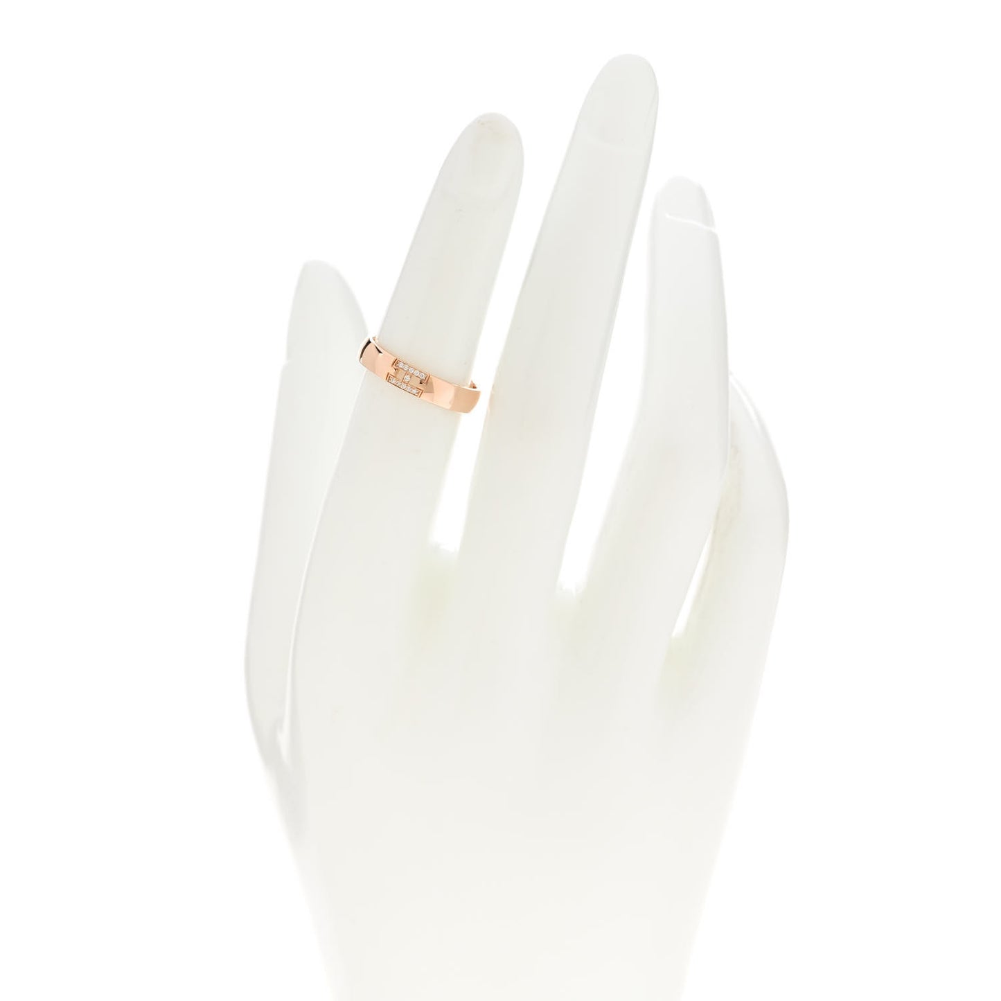 18K Rose Gold Diamond Ever Herakles Wedding Band Ring 49 4.75