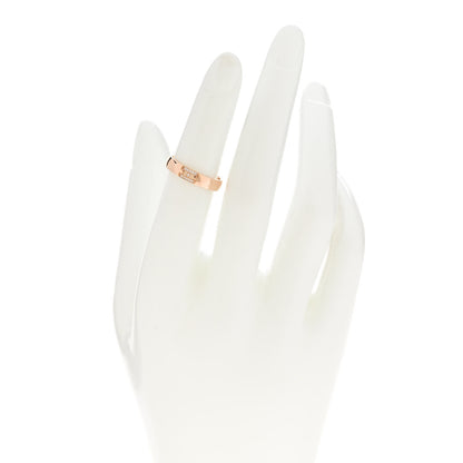 Hermes 18K Rose Gold Diamond Ever Herakles Wedding Band Ring 49 4.75 2 of 7
