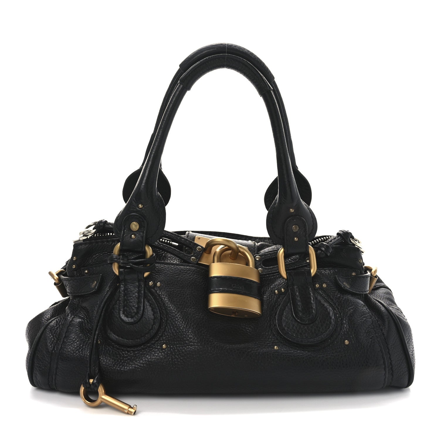 Chloe Calfskin Medium Paddington Satchel Black 1 of 5