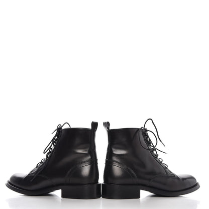 Saint Laurent Smooth Calfskin Ankle Boots 37 Black 5 of 10