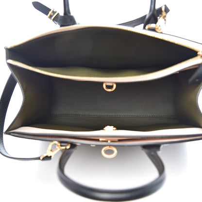 Louis Vuitton Taurillon City Steamer MM Kaki Cream Black 5 of 10