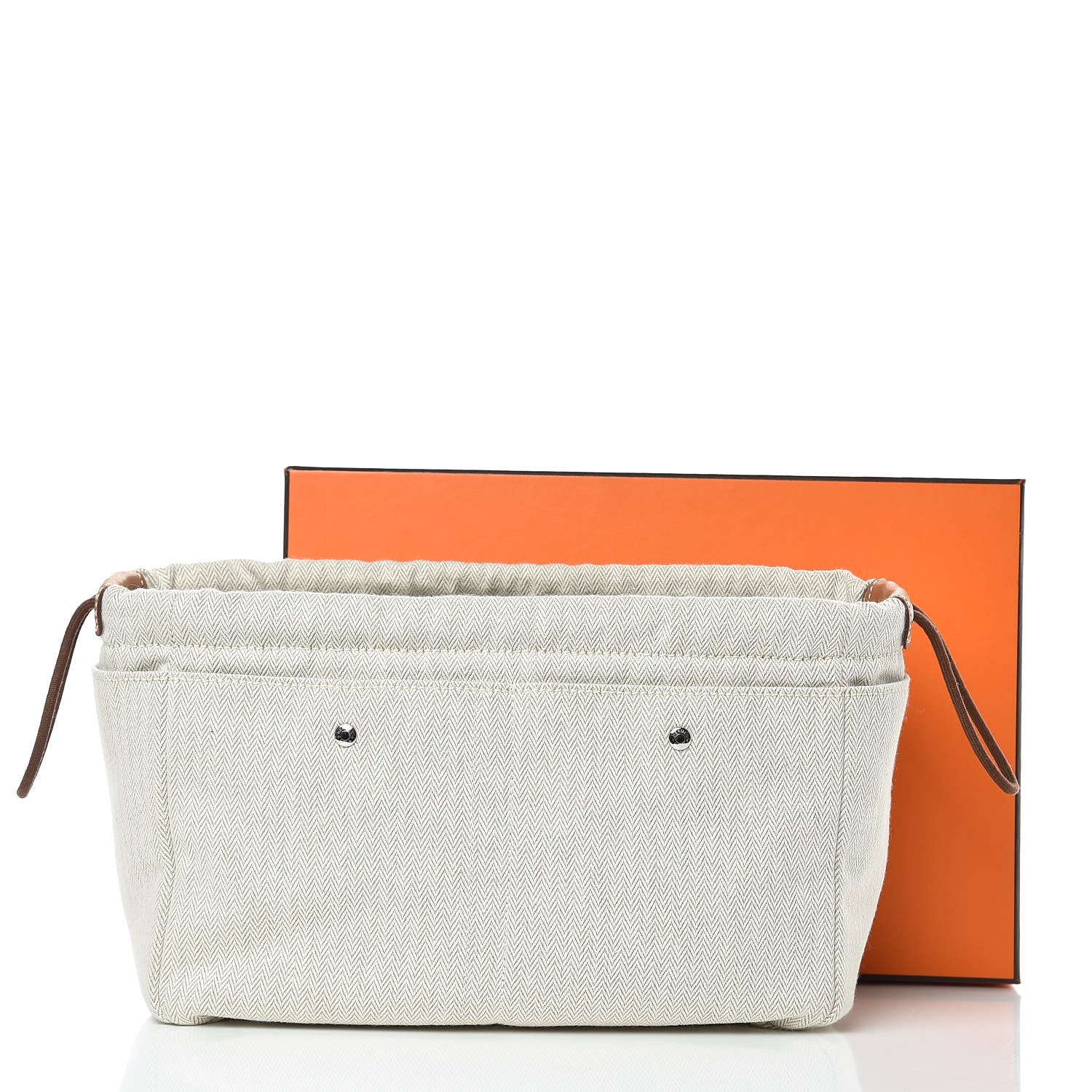 Hermes Canvas Barenia Fourbi 25 MM Pouch Naturel Fauve 12 of 12
