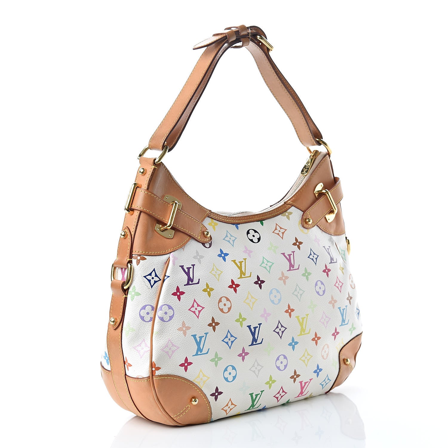 Louis Vuitton Monogram Multicolor Greta White 3 of 17