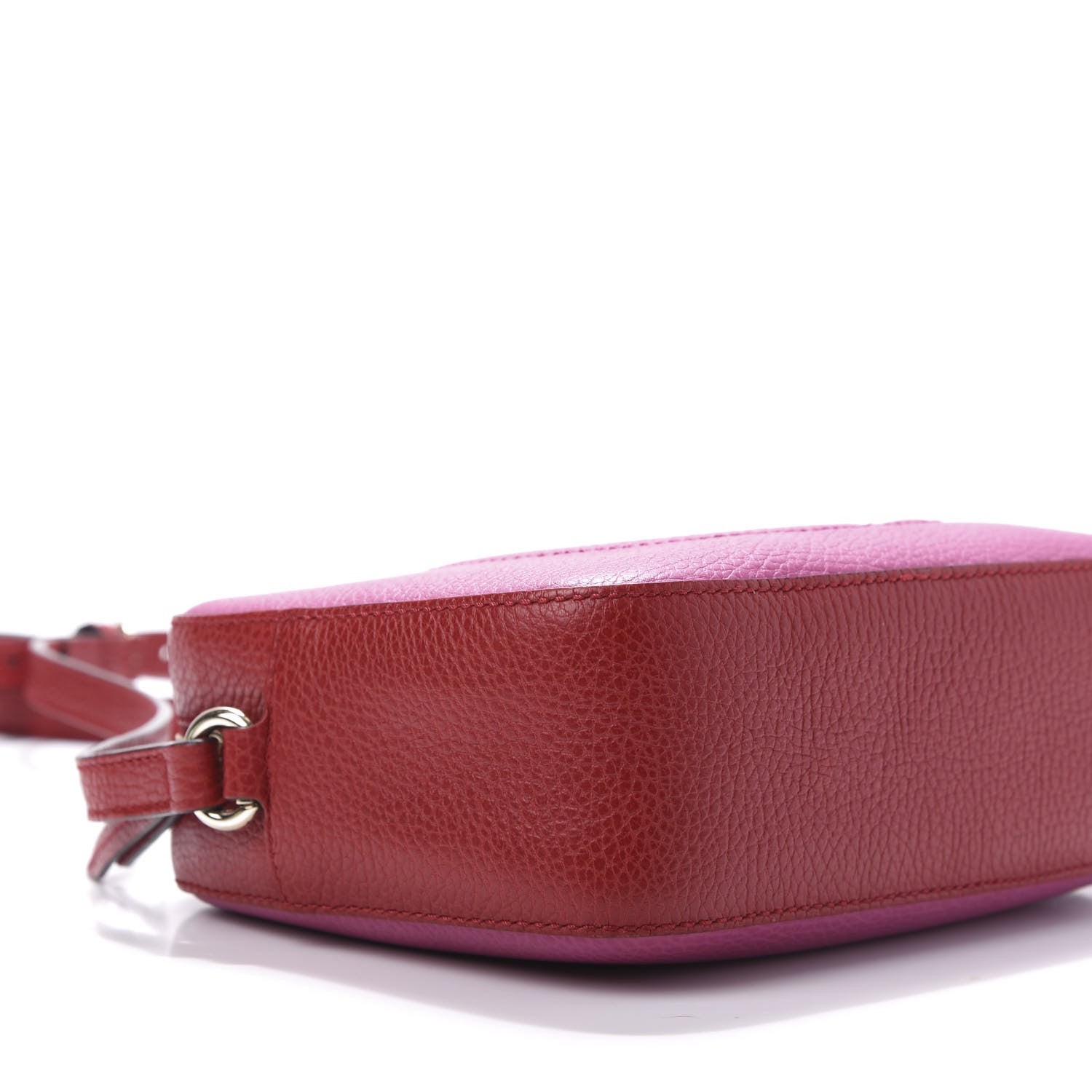 Gucci Dollar Calfskin Bi-Color Small Soho Disco Bag New Rosette Hibiscus Red 9 of 11