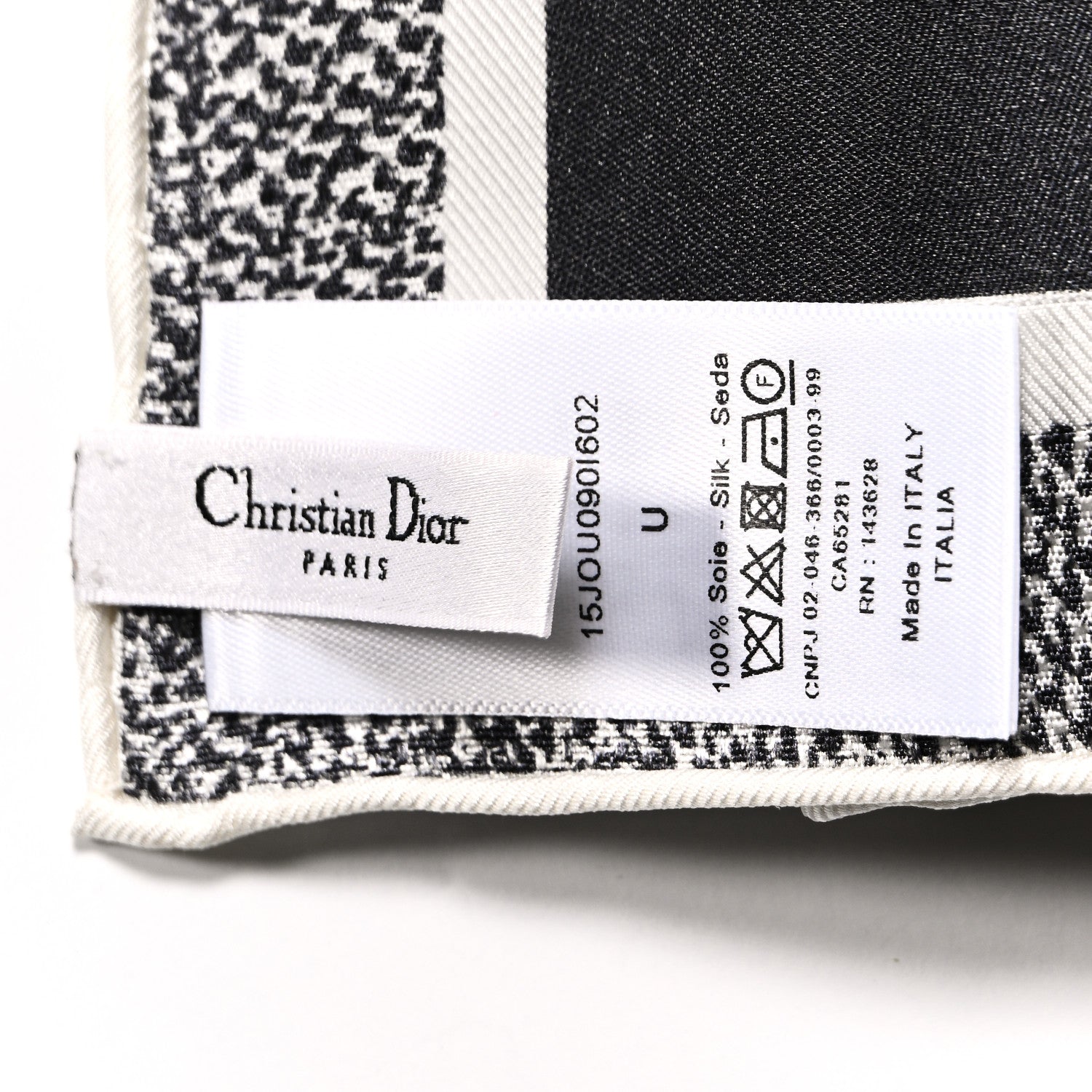 Christian Dior Silk Toile De Jouy Scarf Blue Marine 3 of 3
