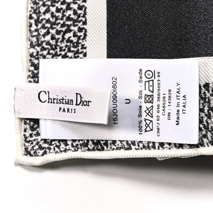 Christian Dior Silk Toile De Jouy Scarf Blue Marine 3 of 3