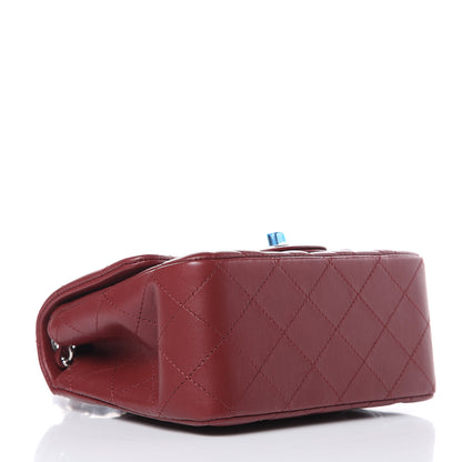 Chanel Lambskin Quilted Mini Square Flap Burgundy 4 of 11
