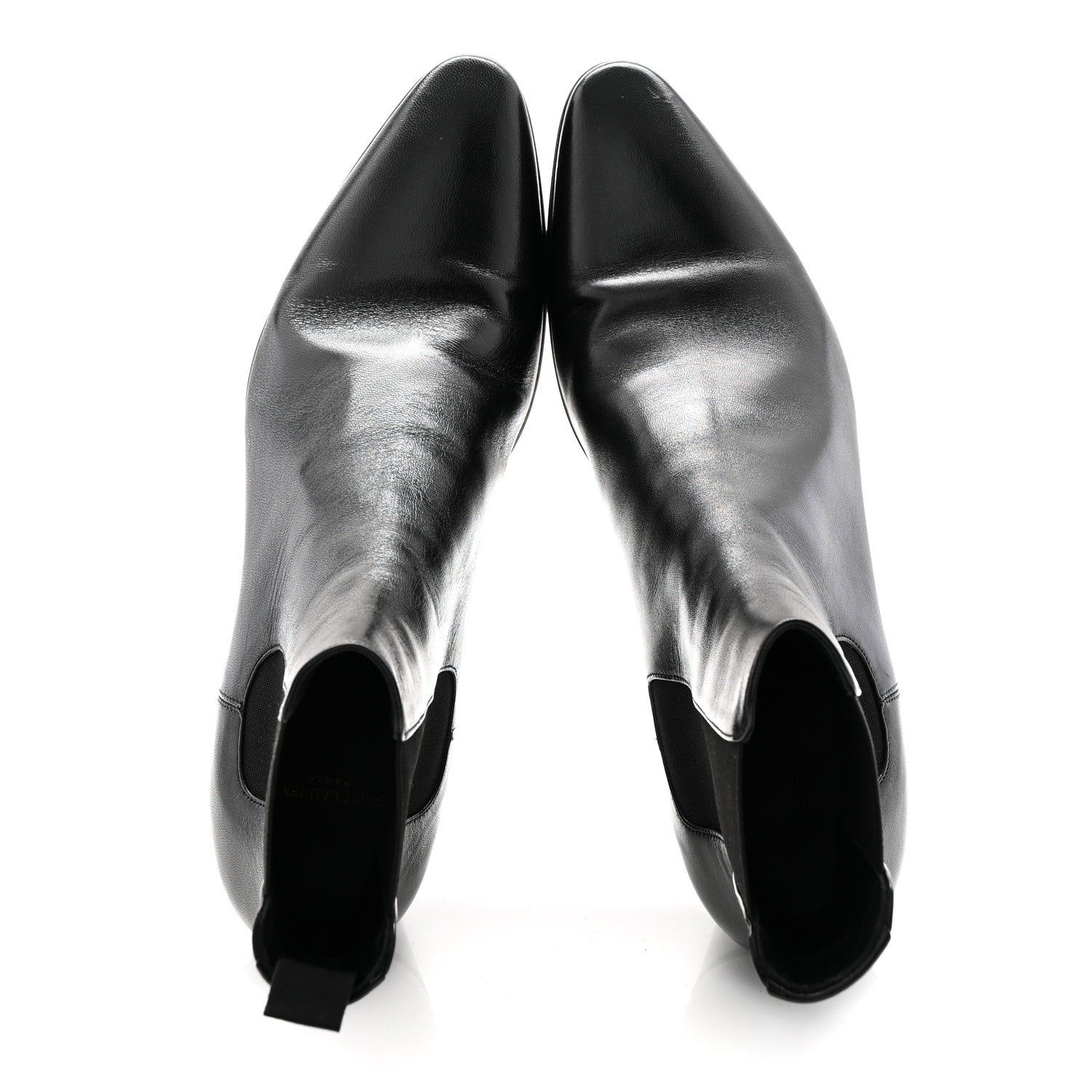 Saint Laurent Incrociato Muriel Vassili 60 Ankle Boots 39.5 Black 5 of 10