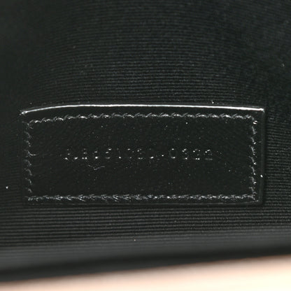 Saint Laurent Grain De Poudre Textured Mixed Matelasse Triquilt Monogram Clutch Dark Beige 6 of 8