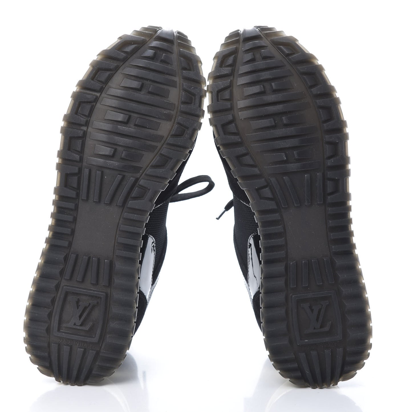 Suede Monogram Run Away Sneakers 37.5 Black