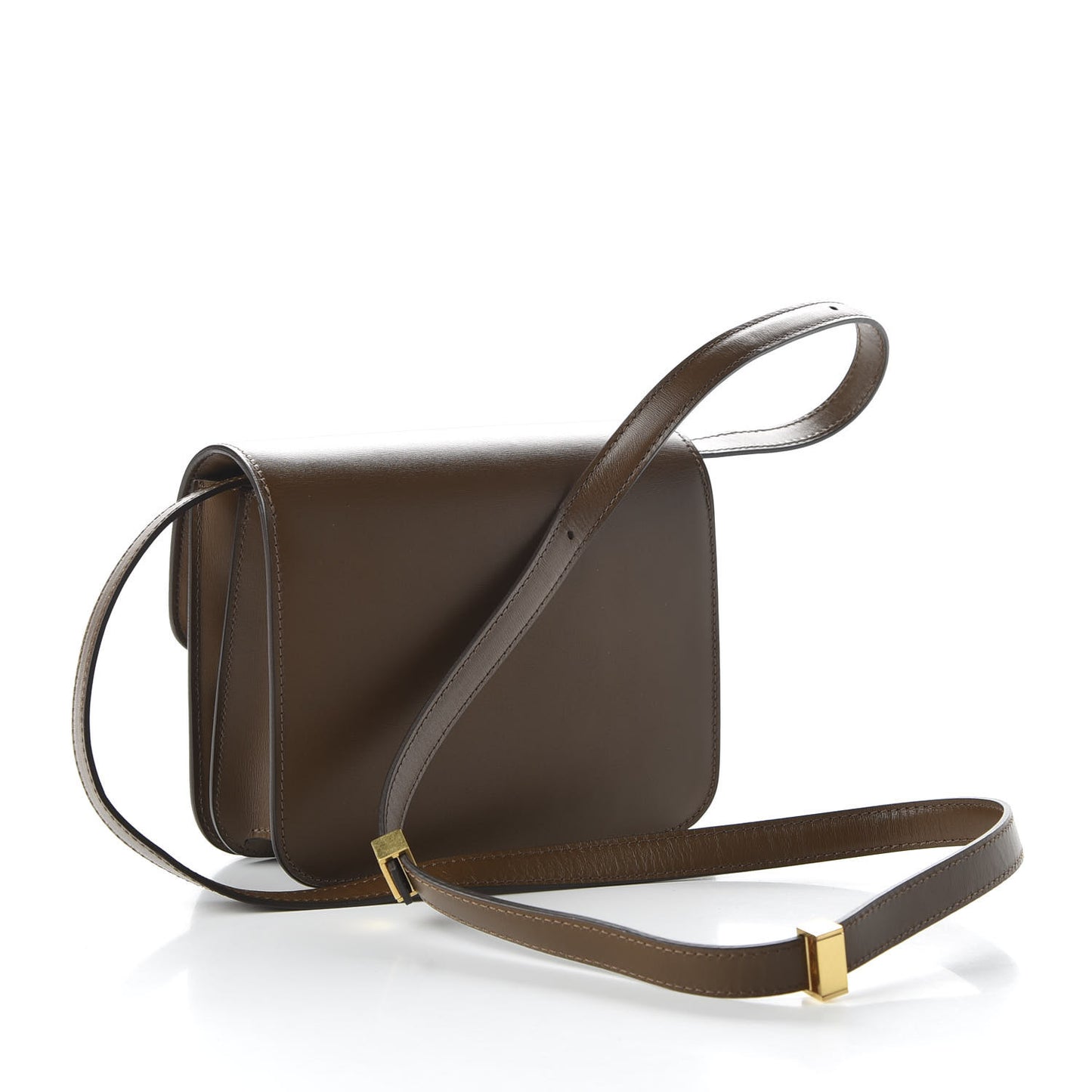 Box Calfskin Teen Classic Box Flap Bag Camel