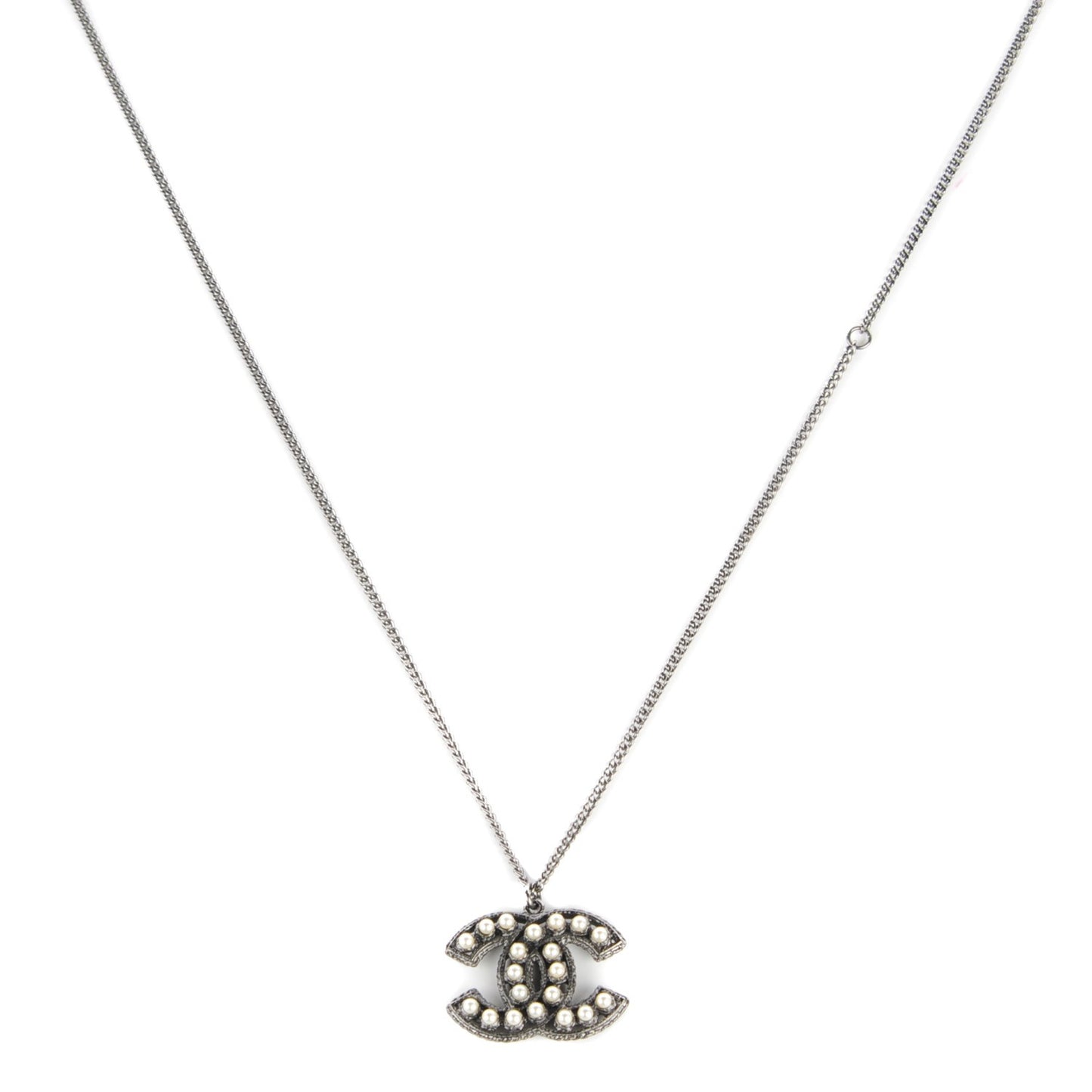 Ruthenium Pearl CC Necklace