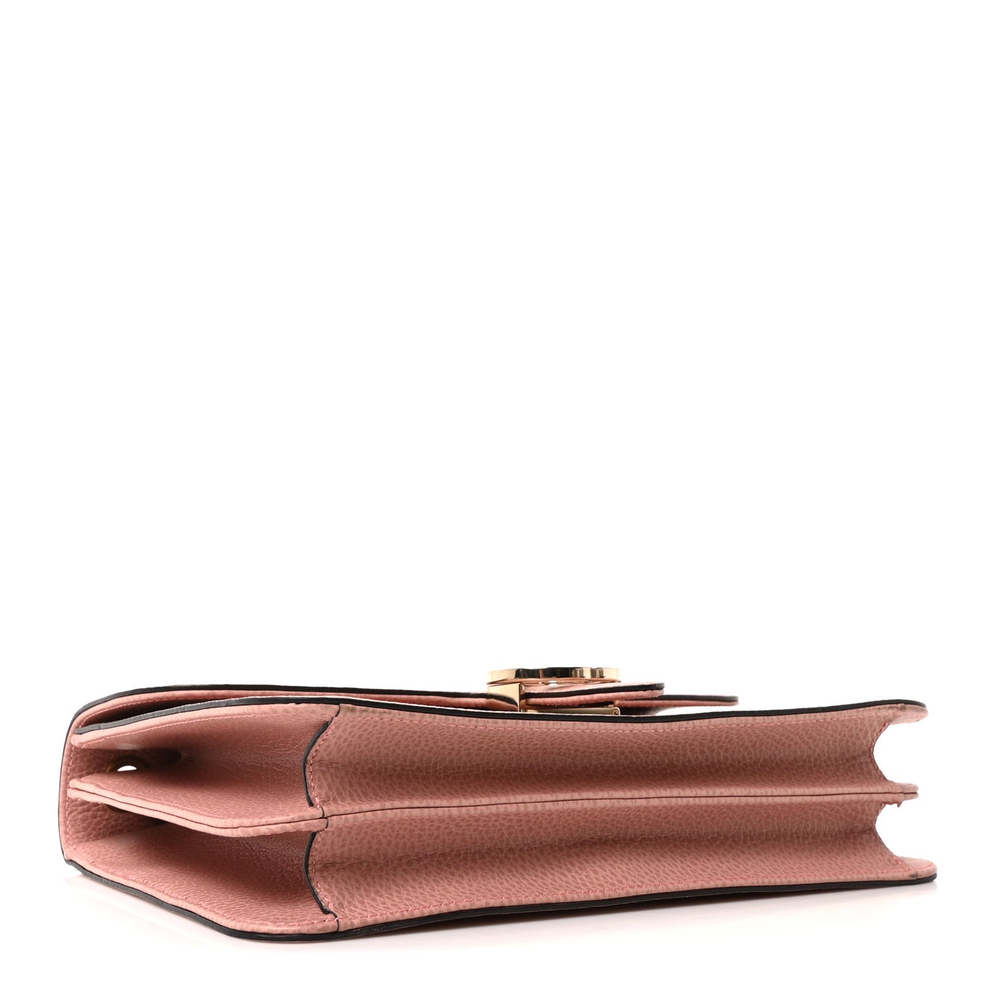 Dollar Calfskin Interlocking G Shoulder Bag Soft Pink