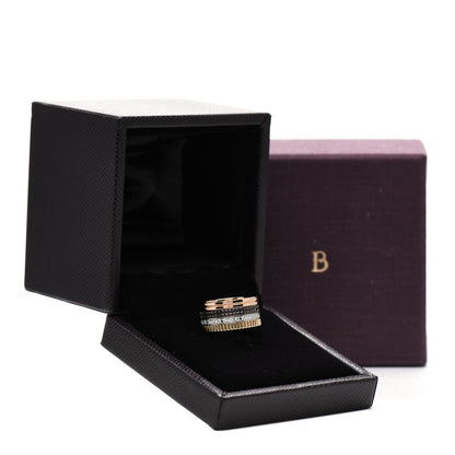 Boucheron 18K Pink Yellow White Gold Diamond PVD Large Quatre Classique Ring 58 8.25 7 of 7