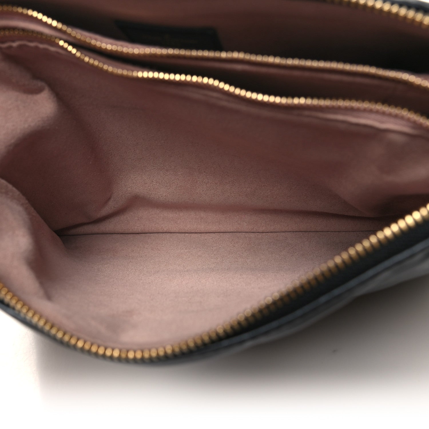 Louis Vuitton Lambskin Embossed Monogram Coussin PM Black 7 of 11